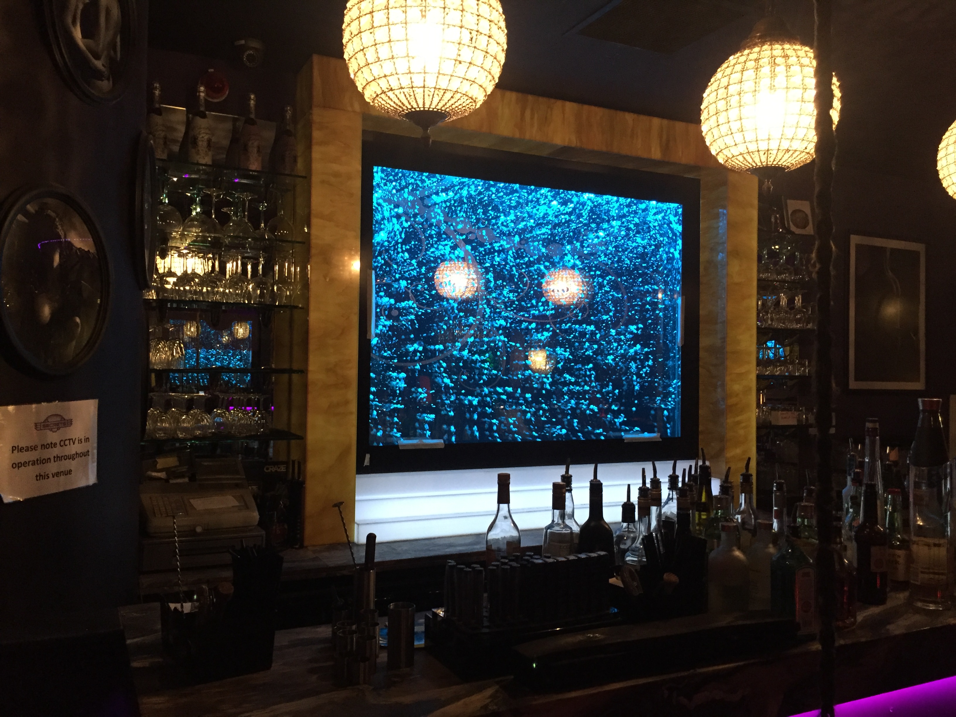 Bubble Wall Back Bar For Secrets London