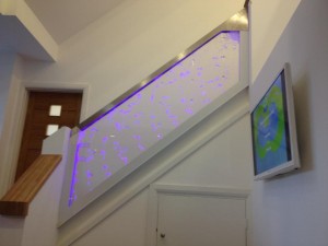 bubble tank hand rail