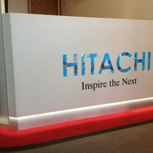 h2o designs create new reception for Hitachi
