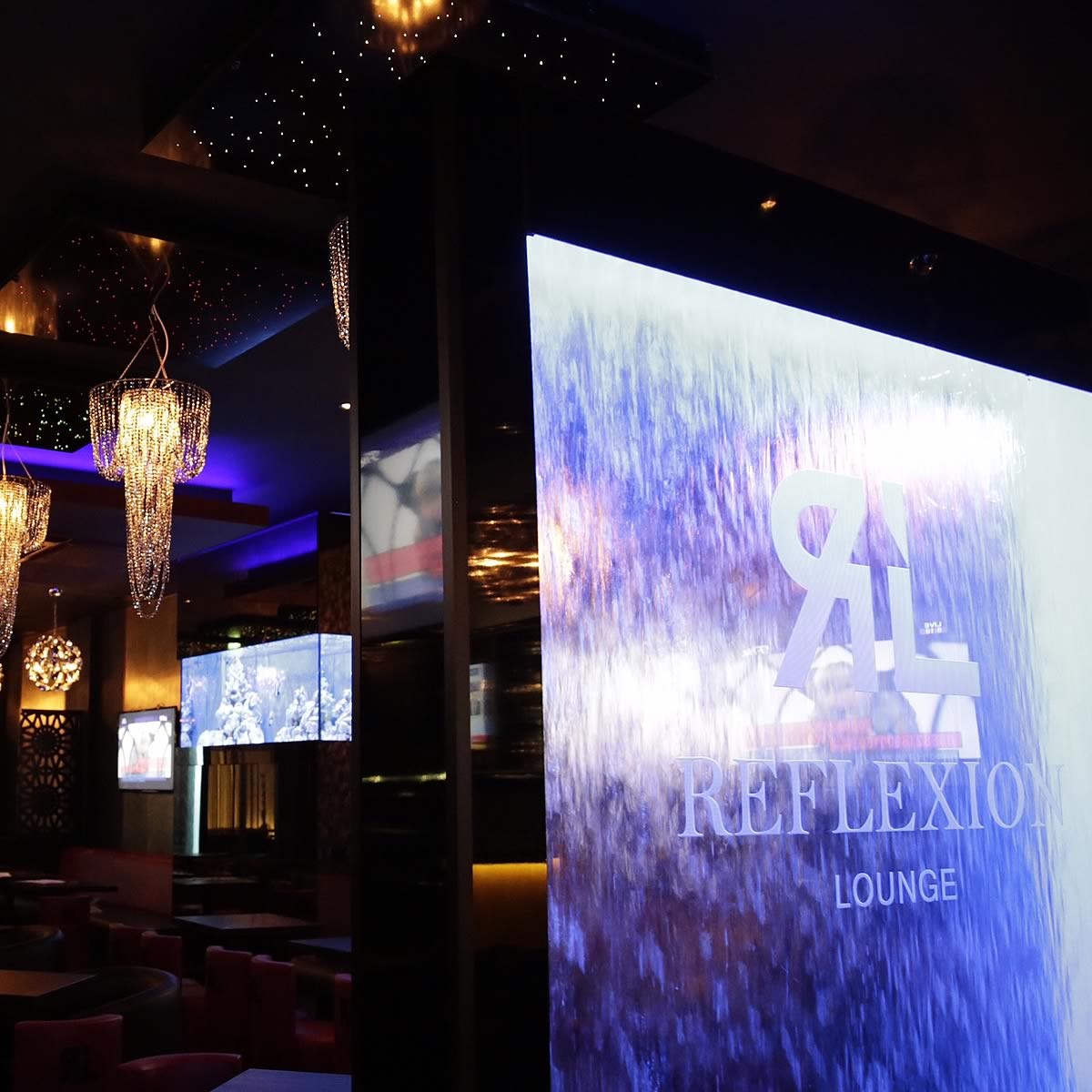 Water Wall With Branding For Reflexion